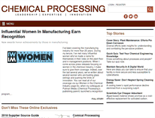 Tablet Screenshot of chemicalprocessing.com